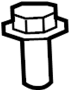 View Engine Valve Cover Bolt Full-Sized Product Image