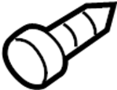 View Bolt. Screw. Mount. Support. Radiator. (Front, Upper, Lower) Full-Sized Product Image