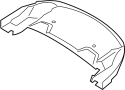 8J78643991F9 Convertible Top Stowage Compartment Lid (Lower)