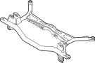 View Suspension Subframe Crossmember (Upper) Full-Sized Product Image