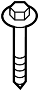 View Mount. Bolt. Transmission. (Front, Upper, Lower) Full-Sized Product Image