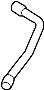 View Engine Coolant Overflow Hose. Reservoir Hose.  Full-Sized Product Image