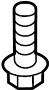 Image of Screw. Light. Tail. Lamp. Back Up Bolt. Backup ASSEMBLY. Fastens the backup lamp. image for your 2011 Audi Q5   