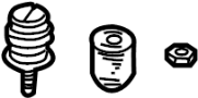 View Air Suspension Compressor Hardware Kit Full-Sized Product Image
