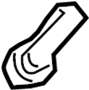 View Back Glass Washer Nozzle Full-Sized Product Image