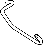 Image of Engine Coolant Overflow Hose. VentHose. A Coolant Hose that. image for your 2012 Audi A5   