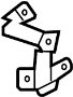View A/C Refrigerant Line Bracket (Front, Lower) Full-Sized Product Image
