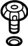 View Headlight Adjusting Screw Full-Sized Product Image