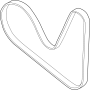Image of Serpentine Belt image for your 2007 Audi Q7 3.6L V6 A/T Base Sport Utility 