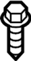 Image of Screw. Bolt. Handle. Pull. Inside. A threaded rod with a. image for your 2017 Porsche Cayenne  Platinum Edition Sport Utility 