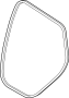 View Door Seal Clip (Rear, Lower) Full-Sized Product Image 1 of 8