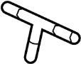 View Headlight Washer Hose Connector Full-Sized Product Image