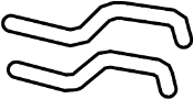 View Pipe. Engine Coolant. HVAC Heater Hose Outlet Tube.  Full-Sized Product Image
