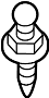 View Engine Cover Stud (Rear) Full-Sized Product Image