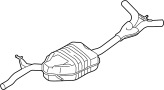8R0253409AA Exhaust Muffler