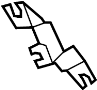 View Brake Hydraulic Line Bracket (Rear, Lower) Full-Sized Product Image