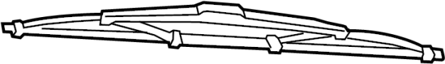 View Back Glass Wiper Blade (Rear) Full-Sized Product Image