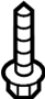 View Bolt. Screw. Mount. Support. Radiator. (Front, Upper, Lower) Full-Sized Product Image