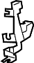 View Bracket. Brake. Hose. Hydraulic Line. lower.  Full-Sized Product Image 1 of 2