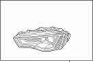 Image of Headlight Assembly image for your 2014 Audi A6  TDI Prestige Sedan 