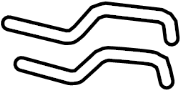 View Pipe. Engine Coolant. HVAC Heater Hose Outlet Tube.  Full-Sized Product Image
