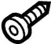 View Screw. Trim. Pillar. Panel. (Rear, Upper, Lower) Full-Sized Product Image