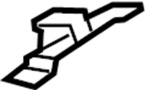 View Liftgate Lock Striker Plate (Lower) Full-Sized Product Image