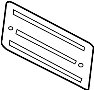 View License. Bracket. Panel. Mount. Plate.  Full-Sized Product Image