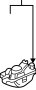 4A0947319 LIGHT. Under hood lamp.