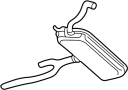 8D0253409BC Exhaust Muffler (Front)