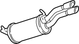 8D0253609BT Exhaust Muffler (Front, Rear)