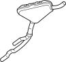 8D0253409AF Exhaust Muffler (Front)