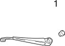 View Back Glass Wiper Arm Cap Full-Sized Product Image