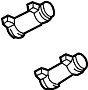 View Clamp. Pipe. Muffler. (Front, Rear) Full-Sized Product Image