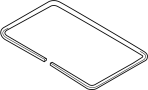 View Sunroof. Gasket. Glass. Seal.  Full-Sized Product Image