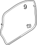 View Door. Clip. Weatherstrip. Retainer. (Lower) Full-Sized Product Image