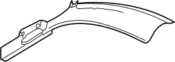 View Interior Quarter Panel Trim Panel (Front, Upper, Lower) Full-Sized Product Image