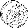 View Wheel, alloy.  Full-Sized Product Image