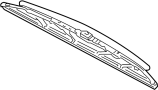 View Windshield Wiper Blade (Front) Full-Sized Product Image
