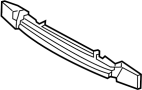 Image of Bumper Impact Absorber image for your 2025 Audi Q7   