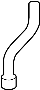 View Engine Coolant Pipe. Inlet Hose.  Full-Sized Product Image 1 of 4