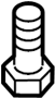 View Seat Belt Lap and Shoulder Belt Bolt (Front, Upper) Full-Sized Product Image