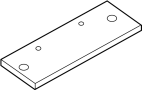 View License. Bracket. Panel. Mount. Plate.  Full-Sized Product Image