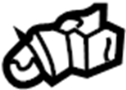 2789265D00 Vent hose clip.