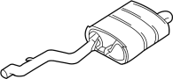 Exhaust Muffler (Rear)