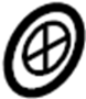 36136758569 Wheel. Emblem. Cap. BMW insignia stamped with.