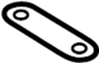 52108169457 Cover. Headrest. (Rear, Upper)