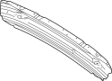 51128159371 Bumper Cover Reinforcement Beam