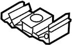 Bracket. Cooler. Oil. (Upper, Lower). A clip which helps.