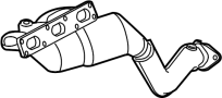 18407523903 Catalytic Converter with Integrated Exhaust Manifold